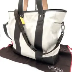 【美品】 COACH トートバッグ ショルダーバッグ 2way 大容量 A4可能
