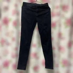 ブラック スキニーパンツ ハイウエスト