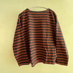 UNIQLO ボーダーTシャツ　長袖　紺×赤　L