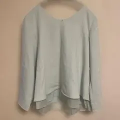 NATURAL BEAUTY BASIC 長袖ブラウス ミントグリーン Sのサムネイル