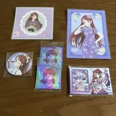アイカツ 紫吹蘭 缶バッジ シール ポストカード 묶음 판매