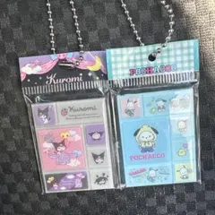 サンリオキャラクターズタイルシールミニチュアチャーム