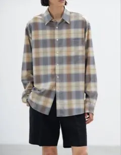 新品　AURALEE Super Light Wool Check Shirtのサムネイル