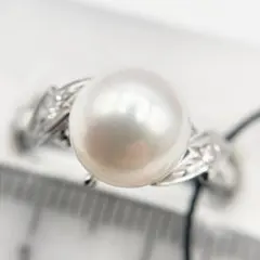 MIKIMOTO pt900リング パール約8.9mm ダイヤモンド 4.8g - メルカリ