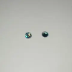 グリーンモアサナイト 3mm　２個セット