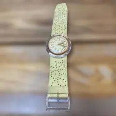 Swatch POP 腕時計 ゴールド パンチングレザーのサムネイル