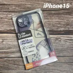 新品未使用　iPhone 15ケース　ネイビー