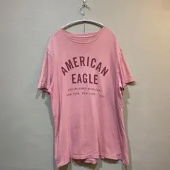 アメリカンイーグル　ロゴTシャツ　サイズM ピンク
