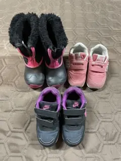 ニューバランス　NIKE スニーカー　ブーツ 3足セット