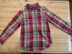 Ralph Lauren 長袖シャツ S (140/68) レッド系チェック