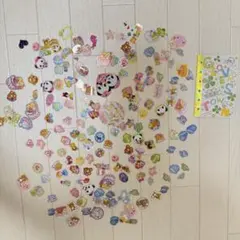 フレークシールまとめ売り　レトロ　レア　平成女児　シール帳付き