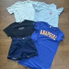 ANAP GIRL Tシャツ他 トップス ボトムス まとめ売り　5点のサムネイル