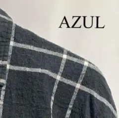 AZUL アズール レディース 長袖 チェックシャツ 秋冬物 Mサイズ