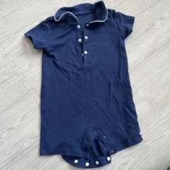 ユニクロ　ベビー　ロンパース　カバーオール　ネイビー　80 春　夏