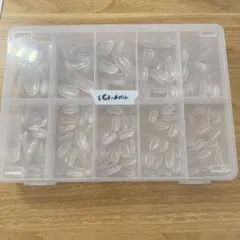 ネイルチップ　クリア　レギュラーオーバル　ケース付き