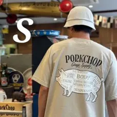 L PORKCHOP PORK BACK TEE　SAND キムタク　木村拓哉 L PORKCHOP PORK BACK TEE SAND キムタク 木村拓哉 - メルカリ