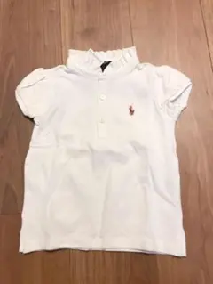 【新品・未使用】ラルフローレン ガールズ ポロシャツ ホワイト