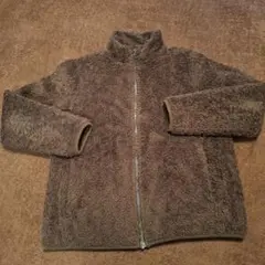 ユニクロ UNIQLO フリース 茶色 ブラウン もこもこ アウター 防寒 M
