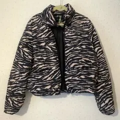 H&M ゼブラ柄ショートダウンジャケット XS/P