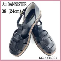新品 Au BANNISTER グルカサンダル ブラック 38 24cmのサムネイル