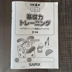 2026年最新】サピックス 基礎力トレーニング 4年の人気アイテム - メルカリ