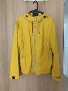 ZARA フード付きイエロージャケット M