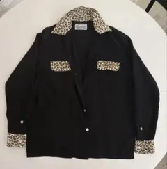 美品　WACKO MARIAワコマリアレオパード長袖シャツのサムネイル