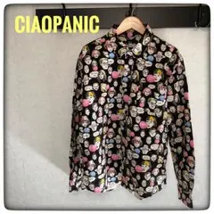 【美品】Ciaopanic ファニーフェイス（人物の顔・コミック調）総柄シャツのサムネイル
