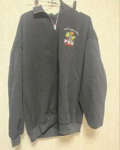 Pez Candy 刺繍ロゴ ハーフジップスウェット