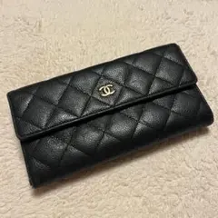 CHANEL 長財布 キャビアスキン キルティングのサムネイル
