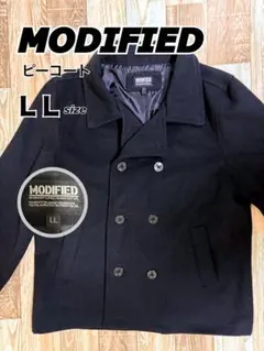 【安い！！】MODIFIED ピーコート LLサイズ ブラック