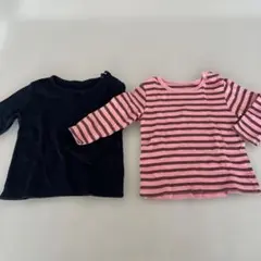 保育園着⭐︎UNIQLO ベビー 長袖Tシャツ 2枚セット 80cm