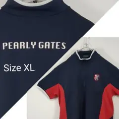 新品 正規品 パーリーゲイツ 原英莉花プロ着用モデル 半袖 紺 7 XXL