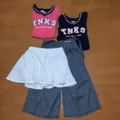 女の子用上下セット4点　150〜160