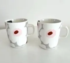 新品 ❤︎ マリメッコ ウニッコ ベージュ ピンク プレート マグ ボウル