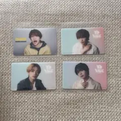 なにわ男子　トレカ　4枚