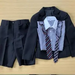 チャコールグレー120cmのスーツ4点セット