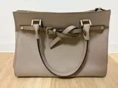 ベージュ レディース ビジネス フォーマル ハンドバッグ トートバッグ 2way