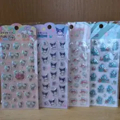 ハローキティ・クロミ 立体シール4パック