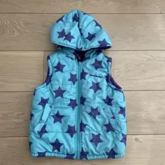 Moujonjon 星柄ダウンベスト 90