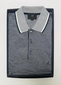 ◆新品‼️人気カラー・柄 dunhillダンヒル ポロシャツ ブラックLサイズ◆のサムネイル