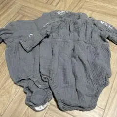 テータテート　刺繍　ロンパース　70 セット