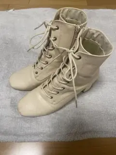 ク*ル様 Heather レースアップブーツ M