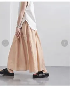 ユナイテッドアローズ　UNITED ARROWS タフタギャザースカート