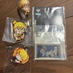 鬼滅の刃 我妻善逸 グッズセット フィギュア ラバーストラップ キーホルダー