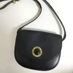 美品☆ セリーヌ サークルロゴ マグネットフラップ ショルダーバッグ 