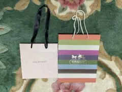 COACH &JILLSTUARTショッパー袋 2点セット