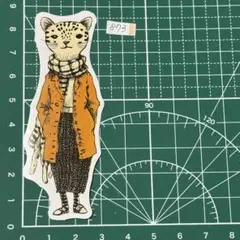防水ステッカー マフラー猫のファッションデザイン