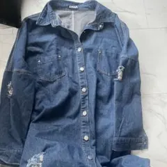 ANAP ダメージデニムジャケット