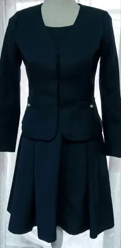 レッセパッセネイビー ワンピースセレモニースーツ